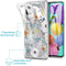 Design hoesje voor de Samsung Galaxy A51 - Bloem - Wit