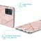 Design hoesje voor de Samsung Galaxy A51 - Grafisch Koper / Roze