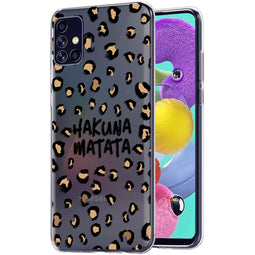 Design hoesje voor de Samsung Galaxy A51 - Luipaard - Bruin / Zwart