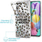 Design hoesje voor de Samsung Galaxy A51 - Luipaard - Bruin / Zwart