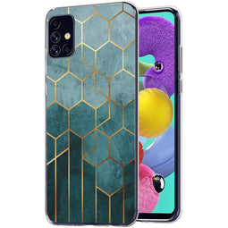 Design hoesje voor de Samsung Galaxy A51 - Patroon - Groen