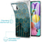 Design hoesje voor de Samsung Galaxy A51 - Patroon - Groen