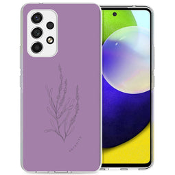 Design hoesje voor de Samsung Galaxy A53 - Floral Purple