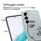 Design hoesje voor de Samsung Galaxy A54 (5G) - Abstract Gezicht - Wit / Zwart