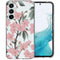 Design hoesje voor de Samsung Galaxy A54 (5G) - Bloem - Roze / Groen