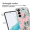 Design hoesje voor de Samsung Galaxy A54 (5G) - Bloem - Roze / Groen