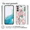 Design hoesje voor de Samsung Galaxy A54 (5G) - Bloem - Roze / Groen