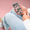 Design hoesje voor de Samsung Galaxy A54 (5G) - Bloem - Roze / Groen