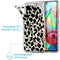 Design hoesje voor de Samsung Galaxy A71 - Luipaard / Zwart