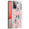 Design hoesje voor de Samsung Galaxy A72 - Bloem - Roze / Groen