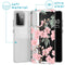 Design hoesje voor de Samsung Galaxy A72 - Bloem - Roze / Groen
