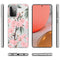 Design hoesje voor de Samsung Galaxy A72 - Bloem - Roze / Groen