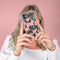 Design hoesje voor de Samsung Galaxy A72 - Bloem - Roze / Groen
