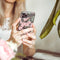 Design hoesje voor de Samsung Galaxy A72 - Bloem - Roze / Groen