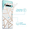Design hoesje voor de Samsung Galaxy S10 - Grafisch Koper / Wit