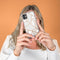 Design hoesje voor de Samsung Galaxy S20 FE - Grafisch Koper / Wit