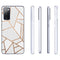 Design hoesje voor de Samsung Galaxy S20 FE - Grafisch Koper / Wit