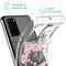 Design hoesje voor de Samsung Galaxy S20 Plus - Bloem - Roze / Groen