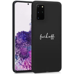 Design hoesje voor de Samsung Galaxy S20 Plus - Fuck Off - Zwart