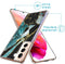 Design hoesje voor de Samsung Galaxy S21 FE - Marmer - Gebroken Blauw