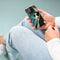 Design hoesje voor de Samsung Galaxy S21 FE - Marmer - Gebroken Blauw