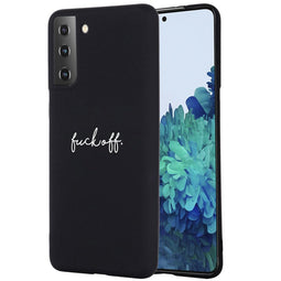 Design hoesje voor de Samsung Galaxy S21 - Fuck Off - Zwart