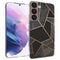 Design hoesje voor de Samsung Galaxy S22 - Grafisch Koper / Zwart