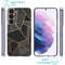 Design hoesje voor de Samsung Galaxy S22 - Grafisch Koper / Zwart