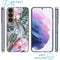 Design hoesje voor de Samsung Galaxy S22 - Jungle - Groen / Roze