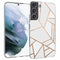 Design hoesje voor de Samsung Galaxy S22 Plus - Grafisch Koper / Wit