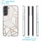Design hoesje voor de Samsung Galaxy S22 Plus - Grafisch Koper / Wit