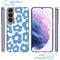 Design hoesje voor de Samsung Galaxy S22 - Retro Blue Flowers