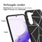 Design hoesje voor de Samsung Galaxy S23 - Grafisch - Lijn Zwart