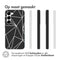 Design hoesje voor de Samsung Galaxy S23 - Grafisch - Lijn Zwart