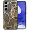 Design hoesje voor de Samsung Galaxy S23 Plus - Bladeren / Zwart