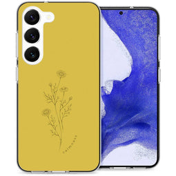 Design hoesje voor de Samsung Galaxy S23 Plus - Floral Lime
