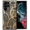 Design hoesje voor de Samsung Galaxy S23 Ultra - Bladeren / Zwart