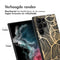 Design hoesje voor de Samsung Galaxy S23 Ultra - Bladeren / Zwart