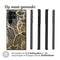 Design hoesje voor de Samsung Galaxy S23 Ultra - Bladeren / Zwart