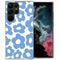 Design hoesje voor de Samsung Galaxy S23 Ultra - Retro Blue Flowers