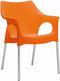 Design kantinestoel of tuinstoel Jenny Oranje