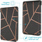 Design Slim Hard Case Bookcase voor de Kobo Clara HD - Black Graphic