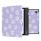 Design Slim Hard Case Sleepcover Bookcase met stand Kobo Libra H2O - Flowers Distance