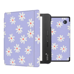 Design Slim Hard Case Sleepcover Bookcase met stand Tolino Vision 5 - Flowers Distance