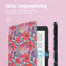 Design Slim Hard Case Sleepcover Bookcase voor de Kobo Clara 2E / Tolino Shine 4 - Flower Watercolor
