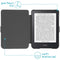Design Slim Hard Case Sleepcover Bookcase voor de Kobo Clara 2E / Tolino Shine 4 - Green Dandelion