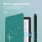 Design Slim Hard Case Sleepcover Bookcase voor de Kobo Clara 2E / Tolino Shine 4 - Green Dandelion