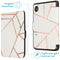 Design Slim Hard Case Sleepcover Bookcase voor de Kobo Clara 2E / Tolino Shine 4 - White Graphic