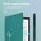 Design Slim Hard Case Sleepcover Bookcase voor de Kobo Nia - Green Dandelion