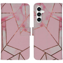 Design Softcase Book Case voor de Samsung Galaxy S23 FE - Pink Graphic